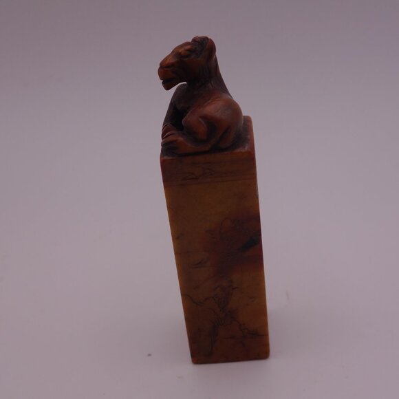 Horse Soapstone Wax Seal Chop with Box - Picture 5 of 16